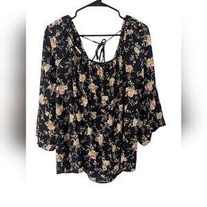 First Love By Lovelyn, Floral Blouse,Size 1x